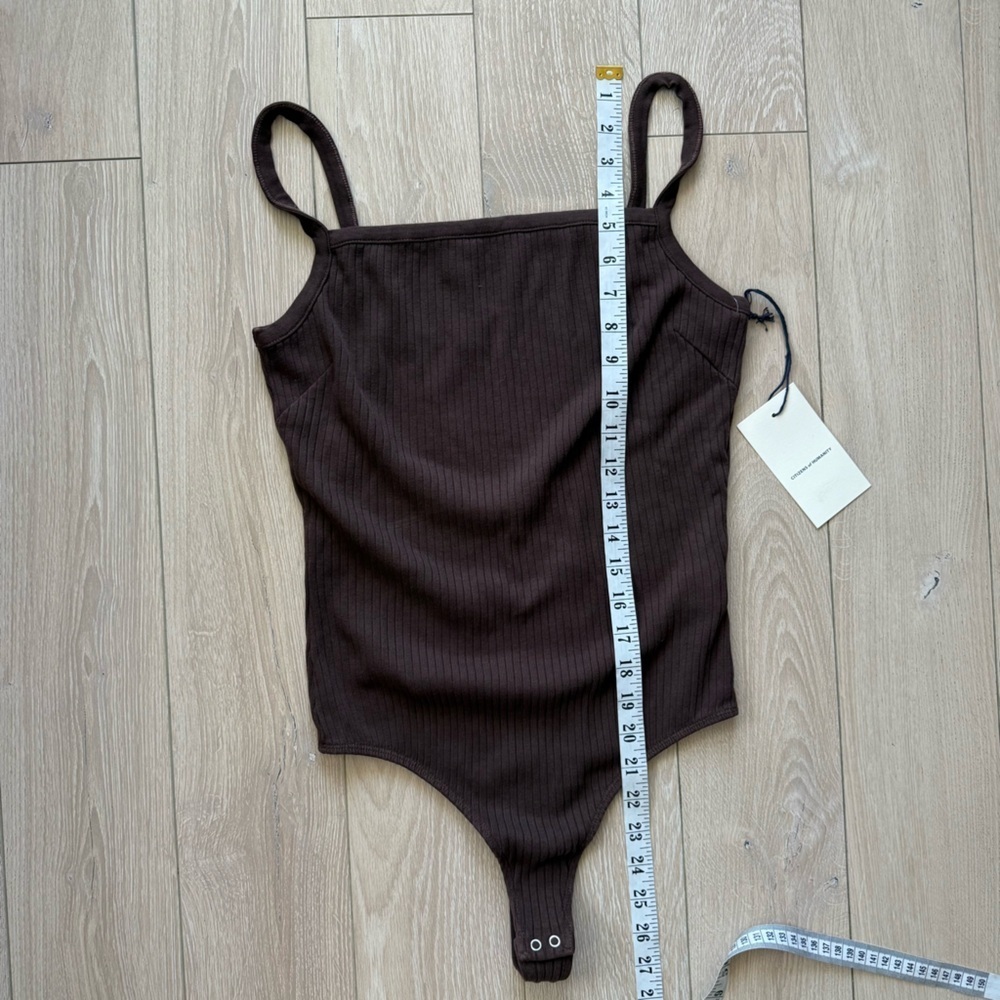 NWT Citizens of Humanity Harper Bodysuit Size XL In Bronze Brown Anthropologie - Picture 4 of 11
